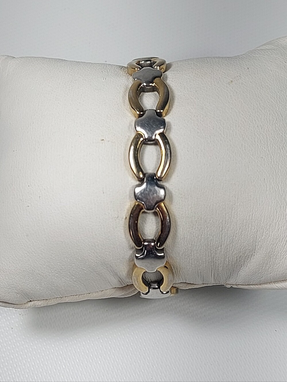 Sabona Ladies Casual Classic Magnetic Link Bracelet, Gold/Silver